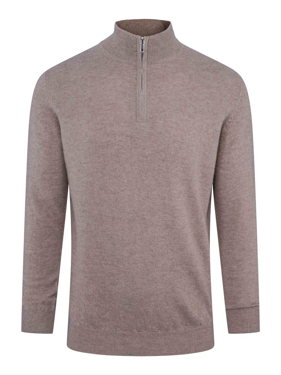 Organic Cashmere Zip Sweater