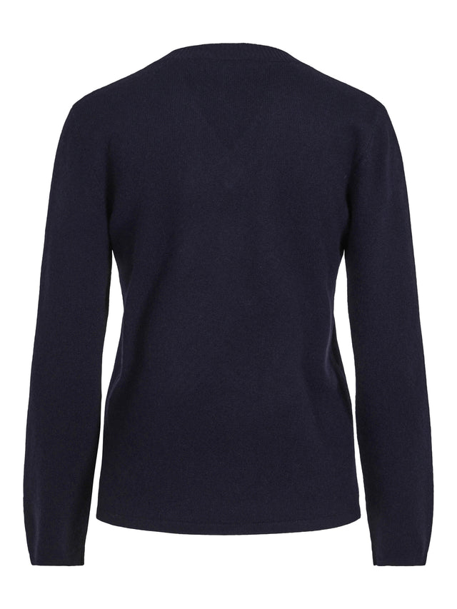 Classic organic cashmere V-neck sweater