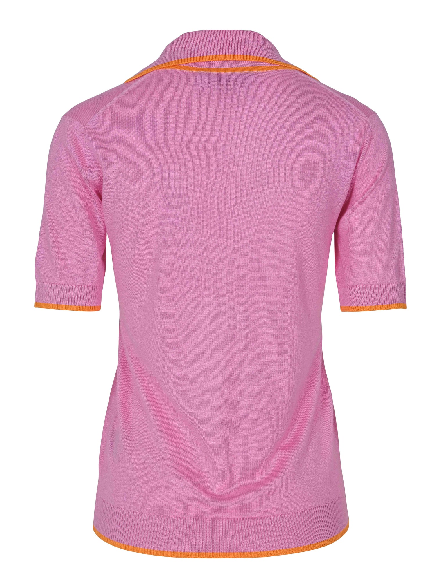 Cashmere and silk polo shirt Pink