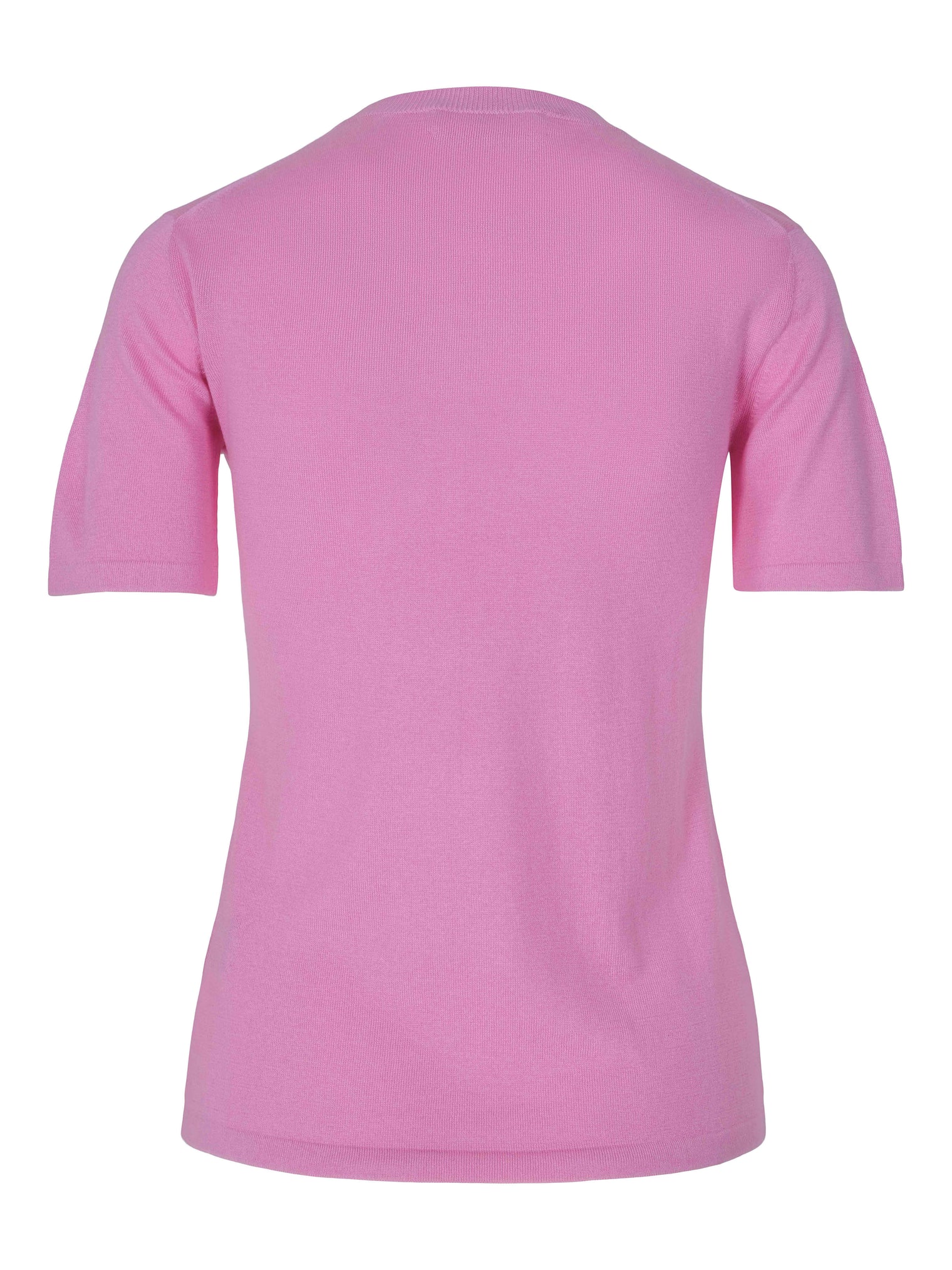 Timeless short-sleeved t-shirt in exclusive cashmere silk Pink