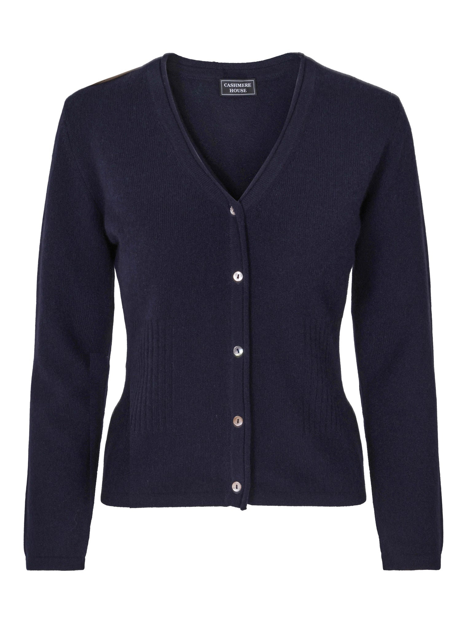 Classic cashmere cardigan navy blue