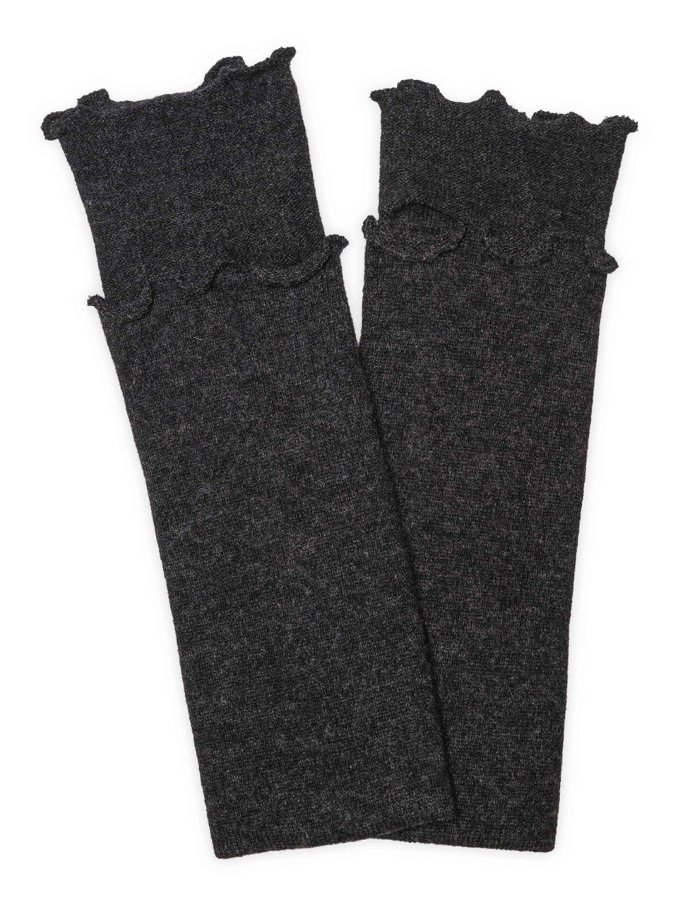 Cashmere Wrist Warmers – Charcoal Grey