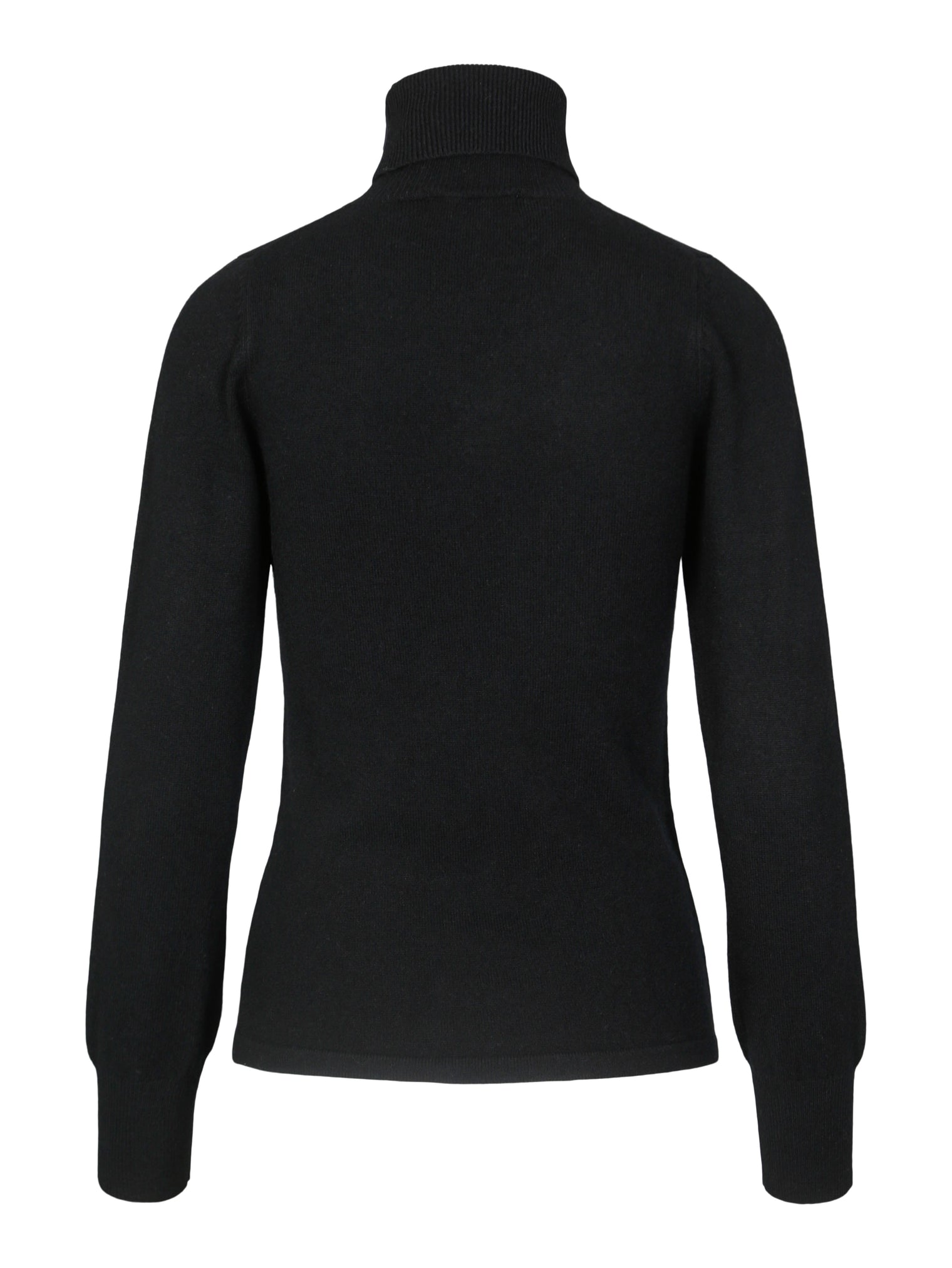 Turtleneck Cashmere Sweater – Black