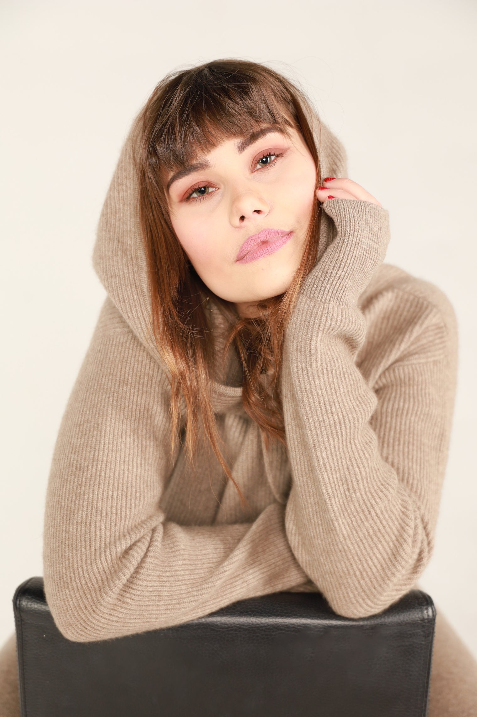 Cashmere hoodie organic