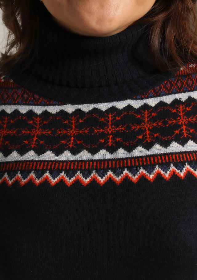 Cashmere jumper Norefjell dark blue