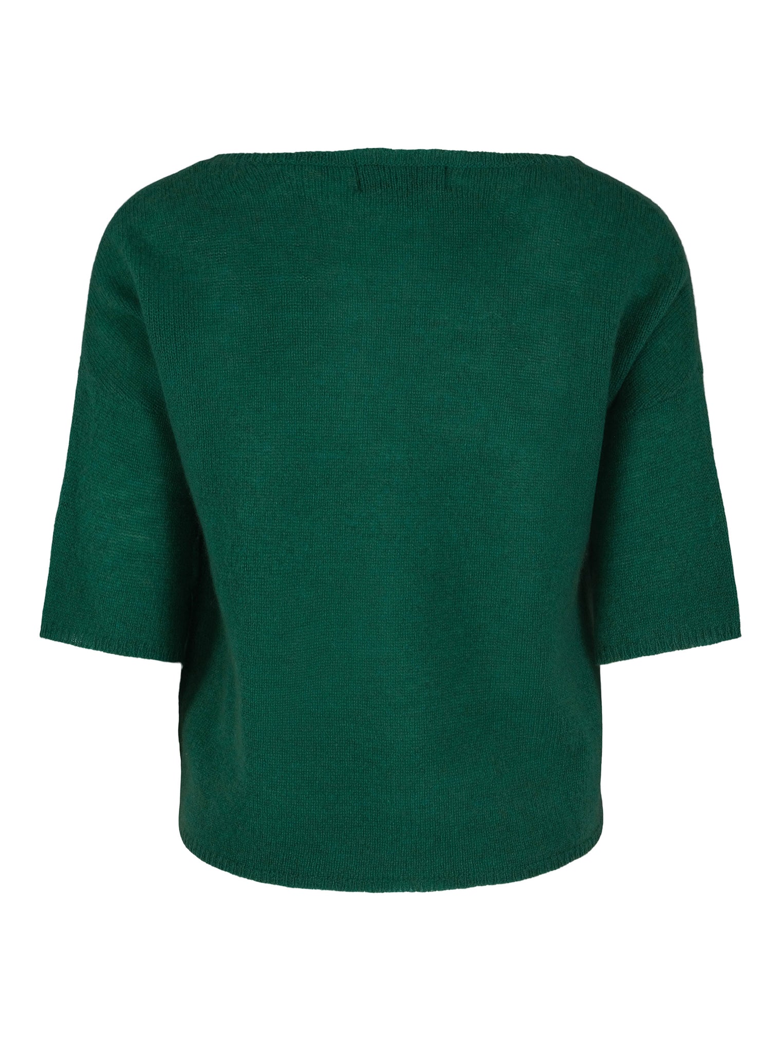 Short-sleeved cashmere sweater grass