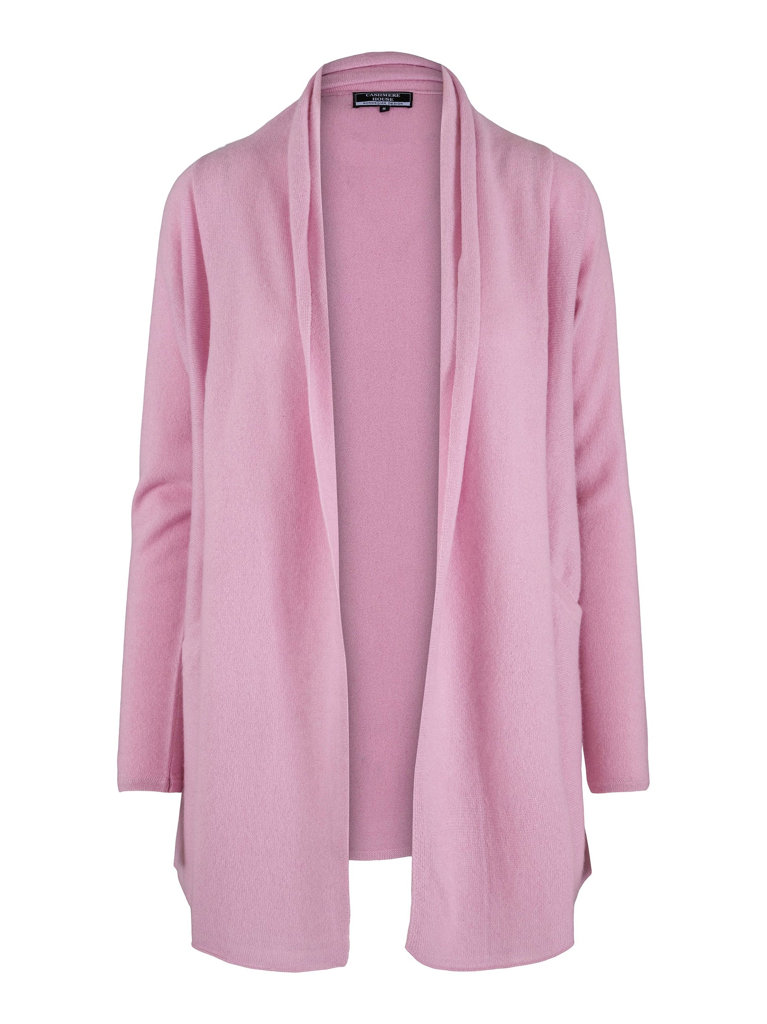 Cashmere cardigan with split organic