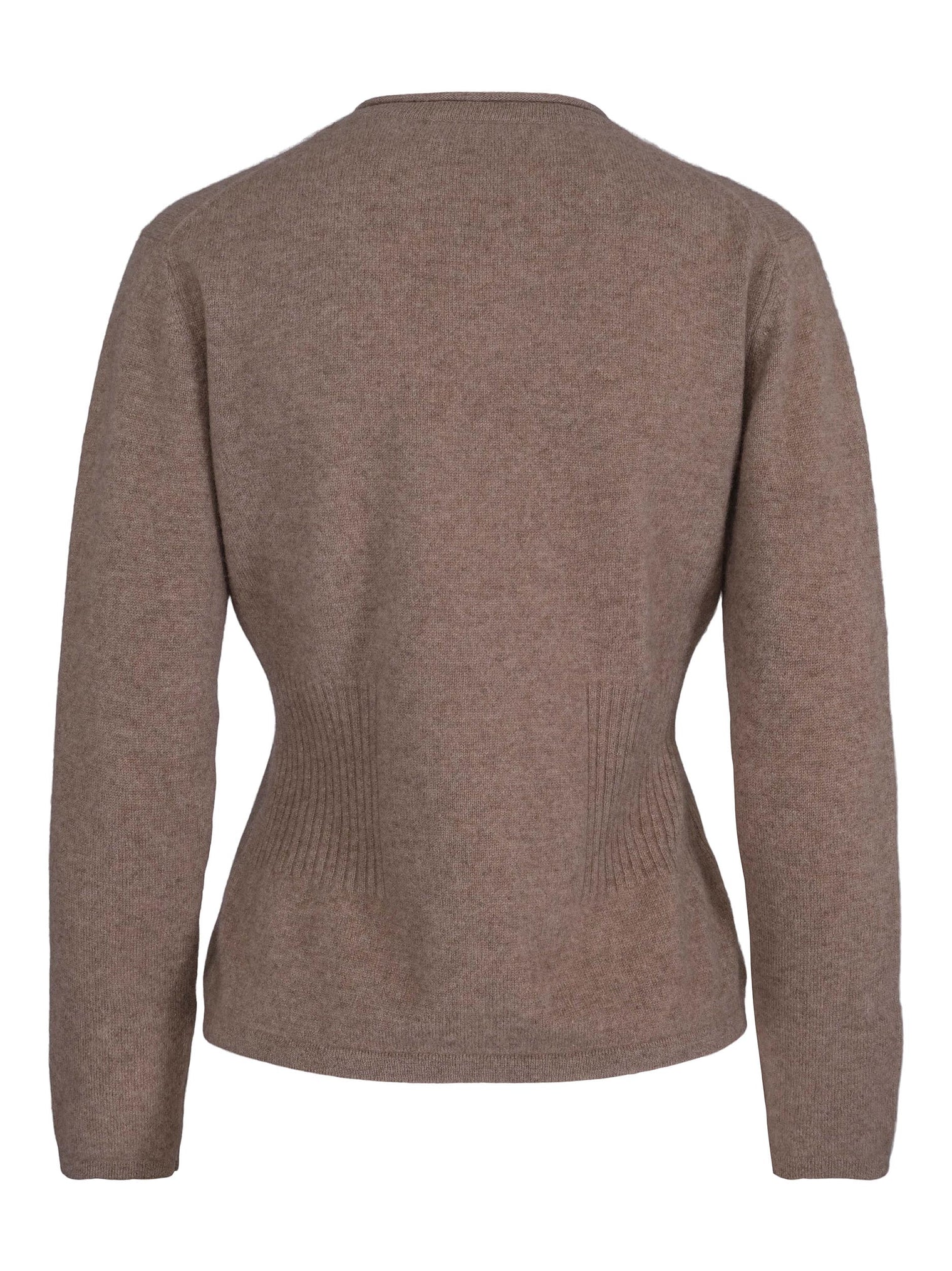 Classic cashmere cardigan organic flared