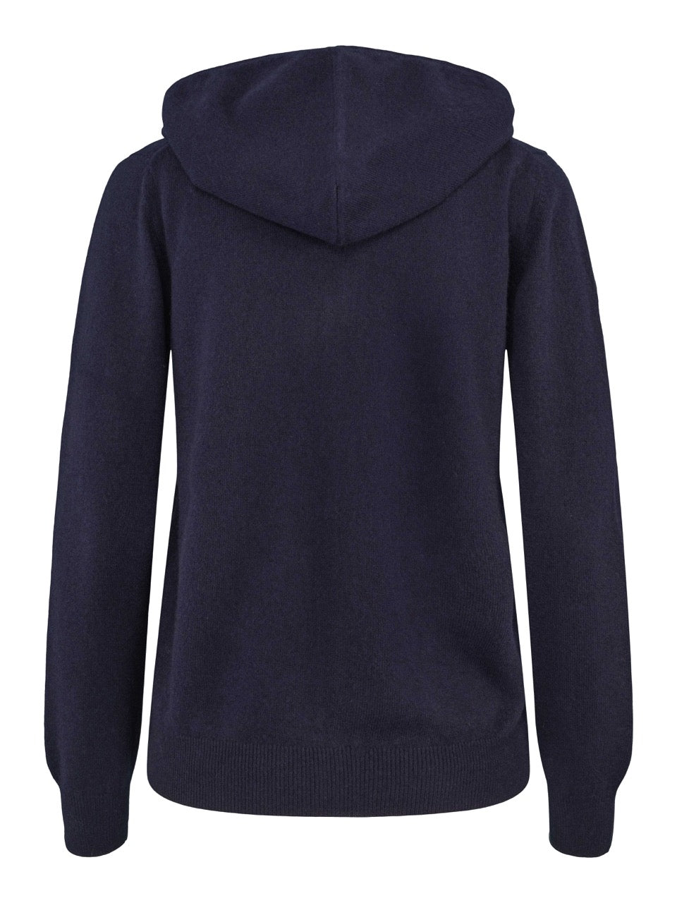 Kashmir hooded jacket navy blue