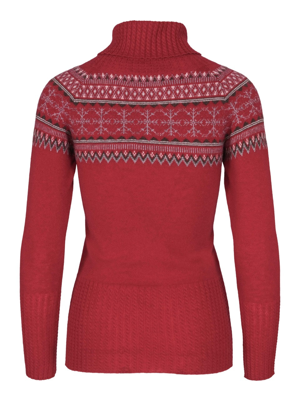 Norefjell Cashmere Sweater – Wine Red