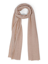 Knitted cashmere scarf light organic