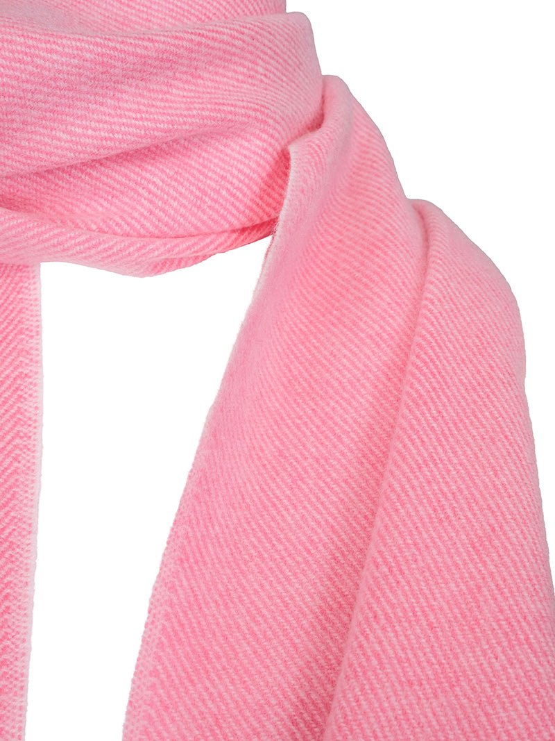 Cashmere Scarf with Fringes – Pink
