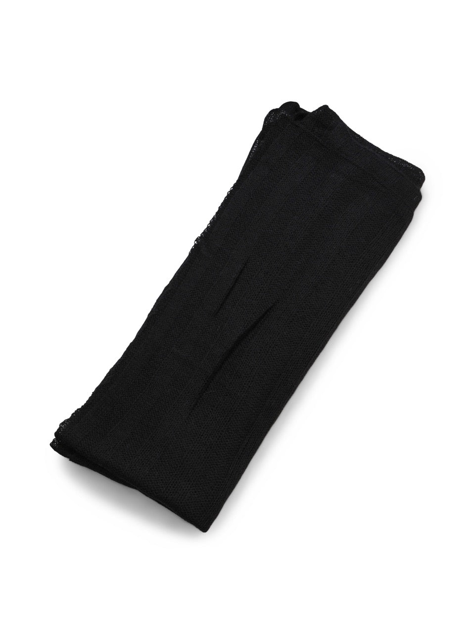 Big Knitted Cashmere Scarf – Black