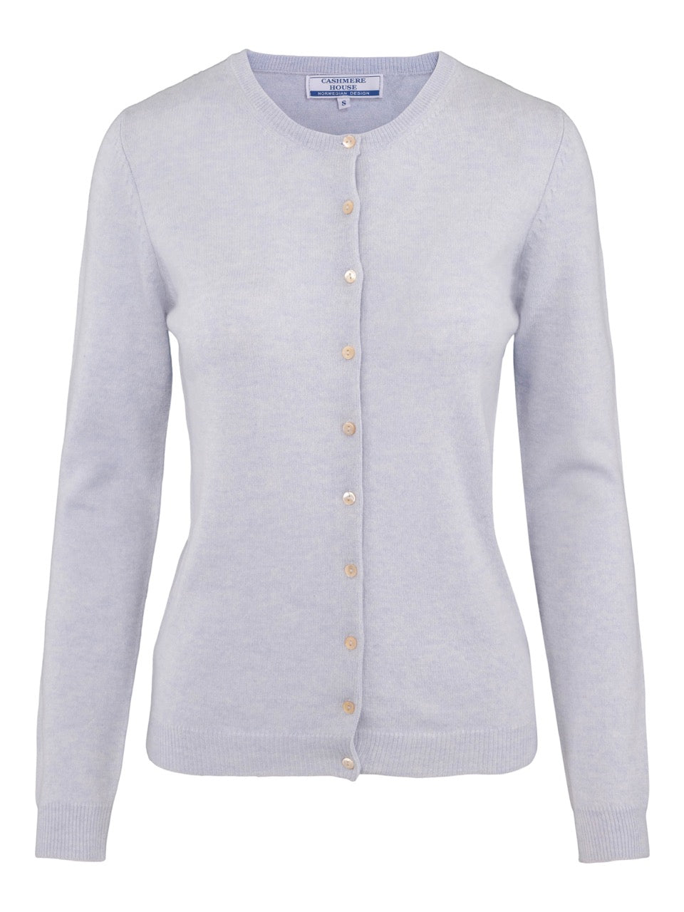 Classic Cashmere Cardigan – Blue Mist