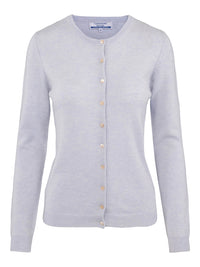 Classic Cashmere Cardigan – Blue Mist