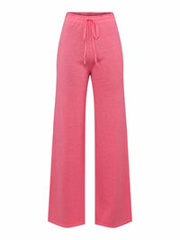 Cashmere trousers hot pink