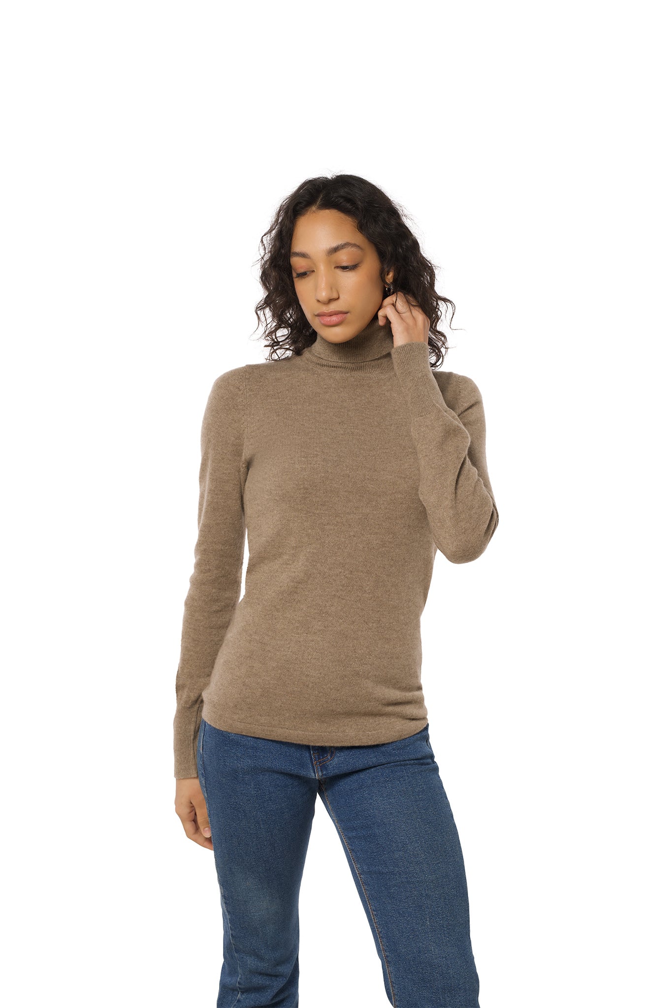 Turtleneck Organic Cashmere Sweater