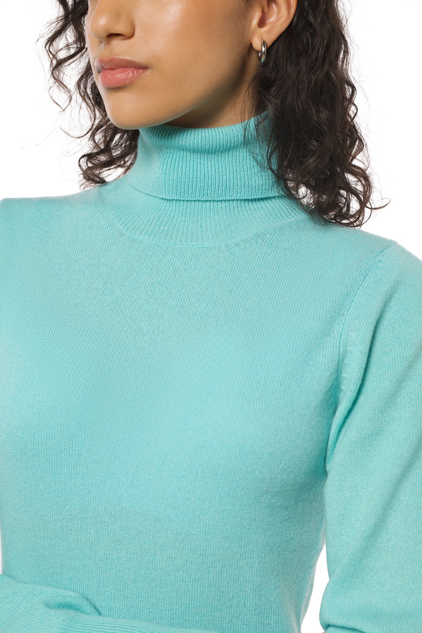 High neck cashmere sweater amalfi