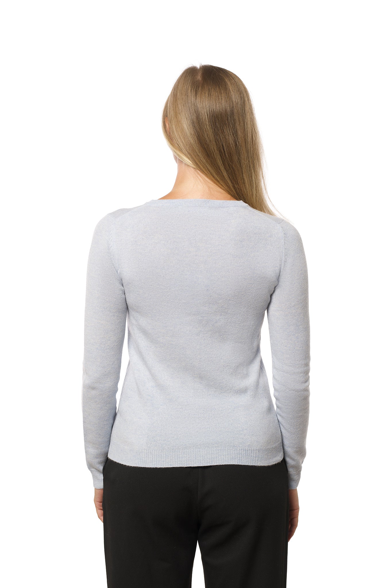 Classic Cashmere Cardigan – Blue Mist