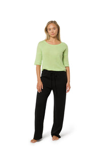 Short-sleeved cashmere sweater green