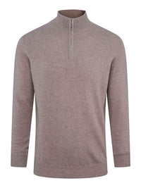 Organic Cashmere Zip Sweater