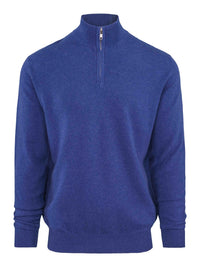 Cashmere Zip Sweater – Denim