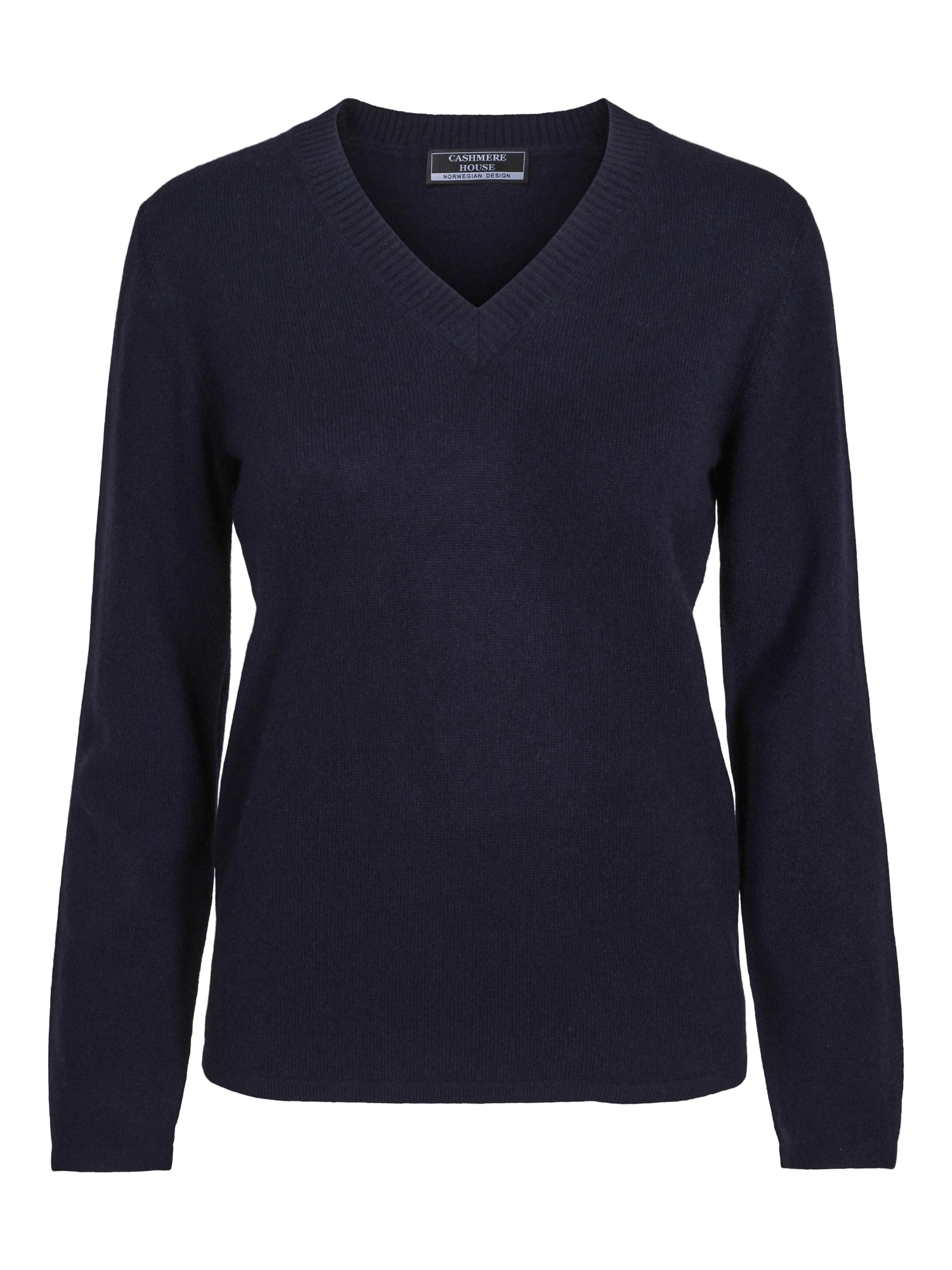 Classic organic cashmere V-neck sweater