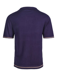 Eksklusiv kasjmir–silke polo for menn navy