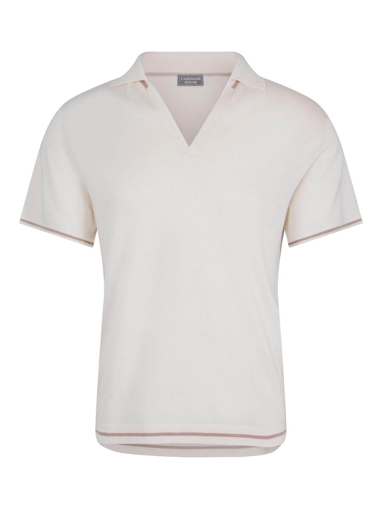 Eksklusiv kasjmir–silke polo for menn