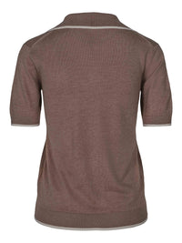 Polo in cashmere and silk mix nature