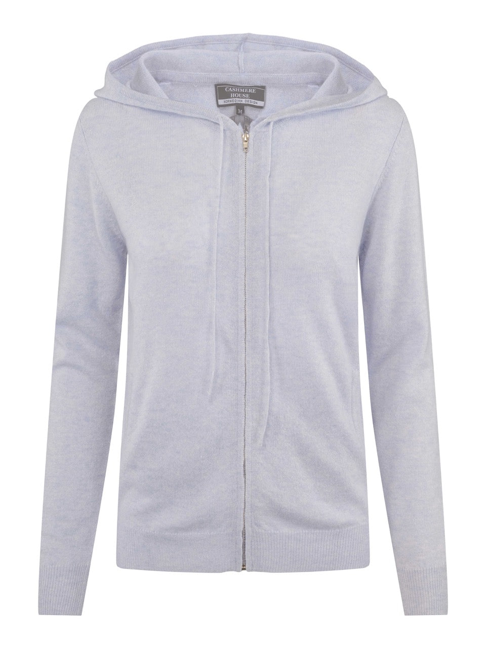 Cashmere Zip Hoodie – Blue Mist