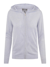 Cashmere Zip Hoodie – Blue Mist