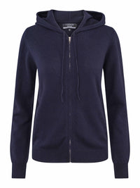 Kashmir hooded jacket navy blue 