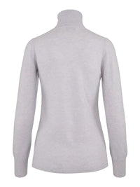 Turtleneck Cashmere Sweater – Blue Mist