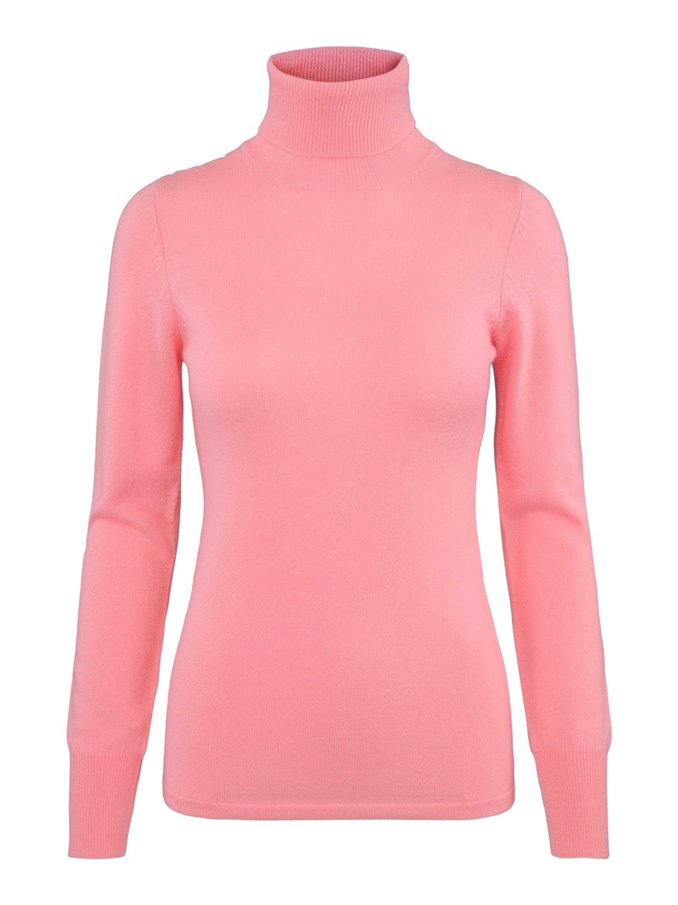 Turtleneck Cashmere Sweater – Bubblegum