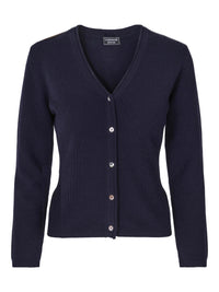 Classic cashmere cardigan navy blue