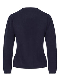 Classic cashmere cardigan navy blue