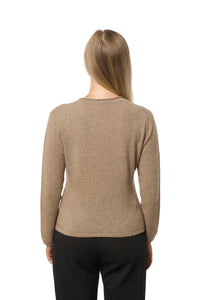 Classic cashmere cardigan organic flared