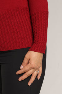 Norefjell Cashmere Sweater – Wine Red