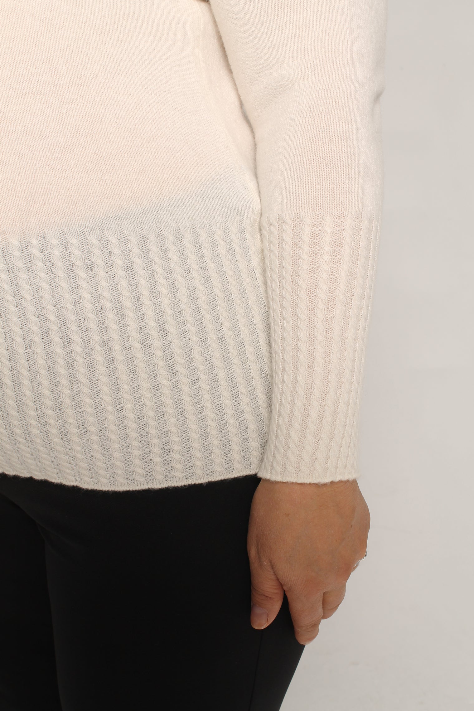 Norefjell cashmere sweater white