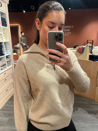 High neck - Mountains Navy blue