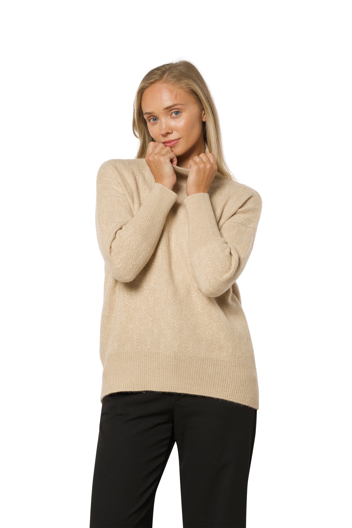 Lofoten – "Limited Edition" Light Natural Colour Cashmere Sweater