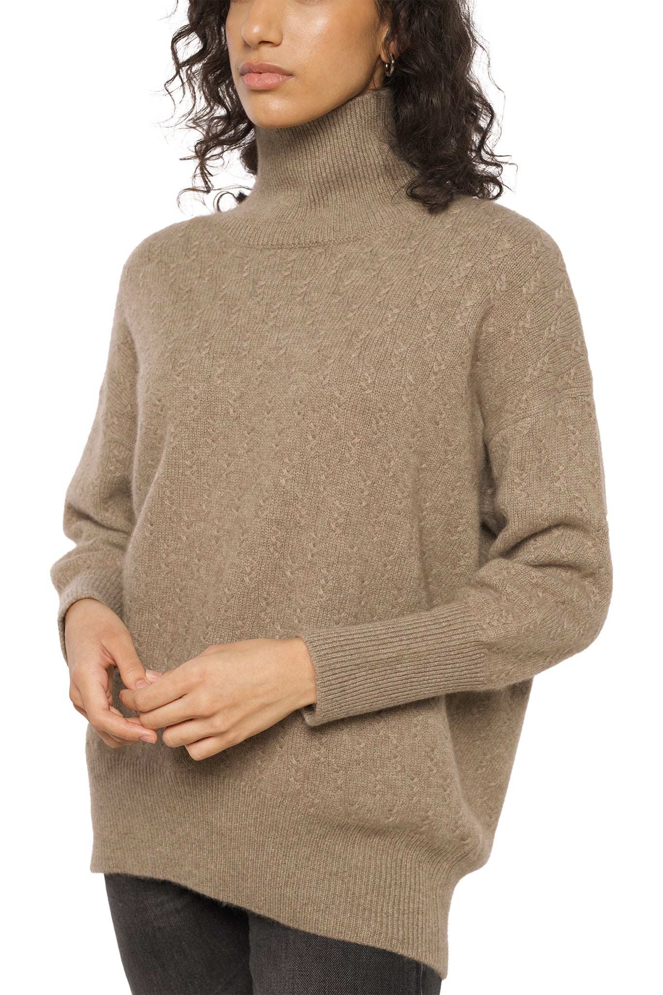 Cashmere sweater Lofoten - Dark organic
