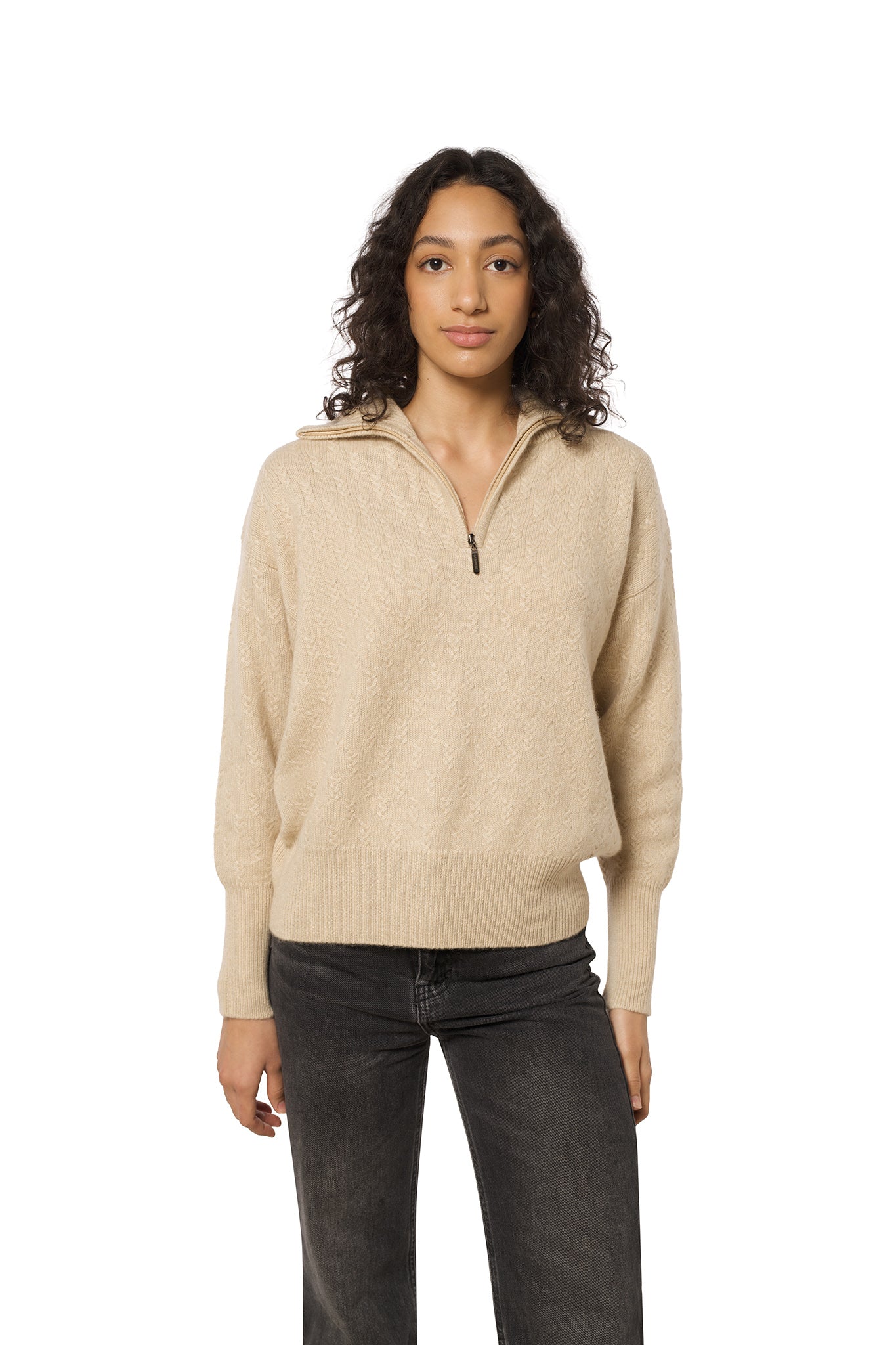 High neck - Mountains Navy blue