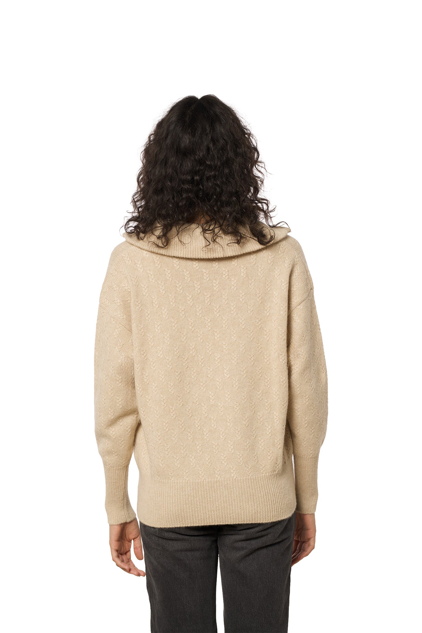 High neck - Mountains Navy blue