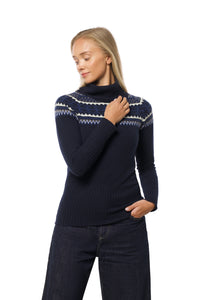 Norefjell Cashmere Sweater Navy Blue