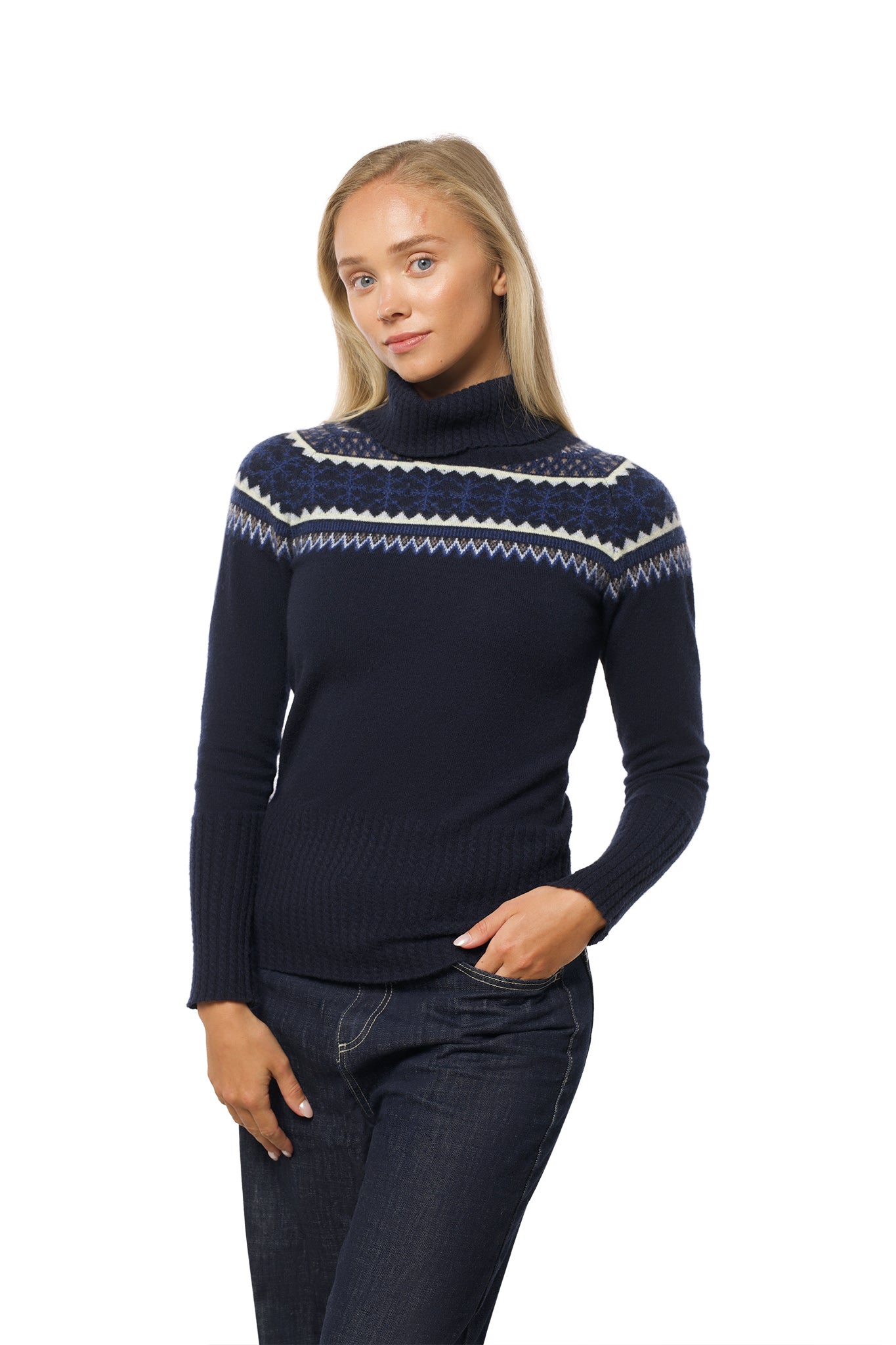 Norefjell Cashmere Sweater Navy Blue