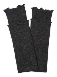 Cashmere Wrist Warmers – Charcoal Grey