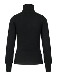 High neck cashmere sweater black