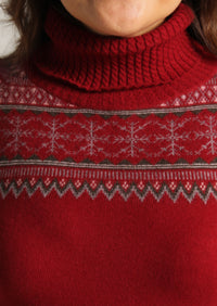 Norefjell Cashmere Sweater – Wine Red